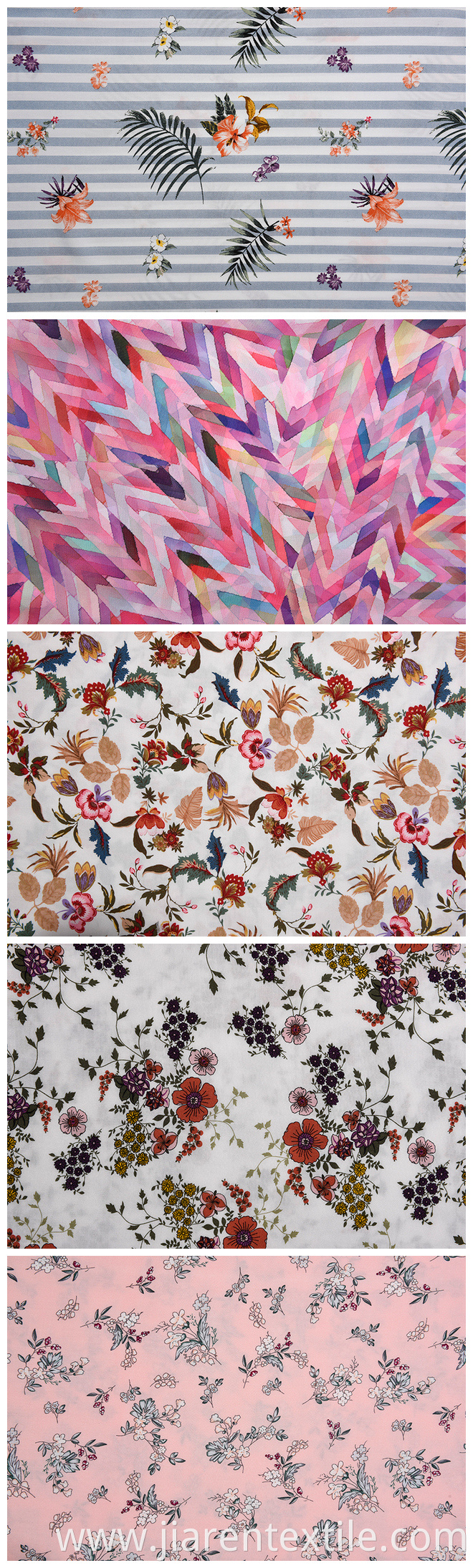 Pink Background Printed Fabrics